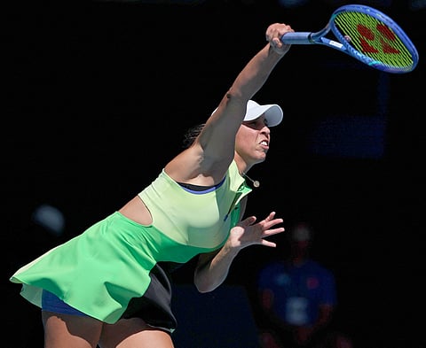 MADISON Keys braves the scorching Melbourne weather to pull off a  6-3, 6-3 win over Karolina Pliskova of the Czech Republic to advance to the Last 16 of the women’s singles event of the Australian Open.