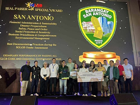 Pasig village bags top DILG award 
for ‘complete package’ governance