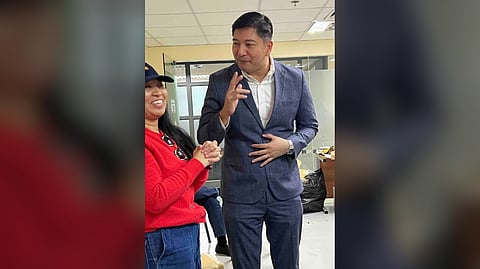 CEMENT Manufacturers Association of the Philippines president Reinier Dizon discusses with the members of media how CeMap will introduce its roadmap at the upcoming ASEAN Summit in the country this year. 