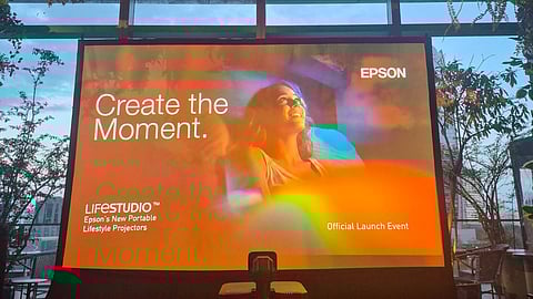 A projector that moves with you