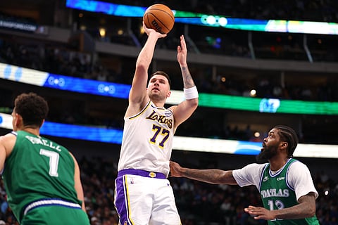 LUKA Doncic anchors the Los Angeles Lakers’ 116-110 win over the Dallas Mavericks in the NBA.