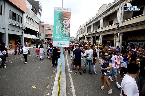 (January 25 2026) Thousands of visitors from across the Philippines seen at Iloilo City, to wetness the Dinagyang festival on Sunday January 25 2026, according to crowd monitoring data released by the Iloilo City Emergency Operations Center (EOC), More than 120,000 people  locals and tourists attending Dinagyang. Photo/Analy Labor