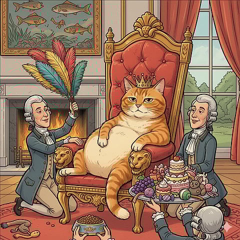 AUTHORITIES are concerned about residents’ often overgenerous offerings of food to cats. 