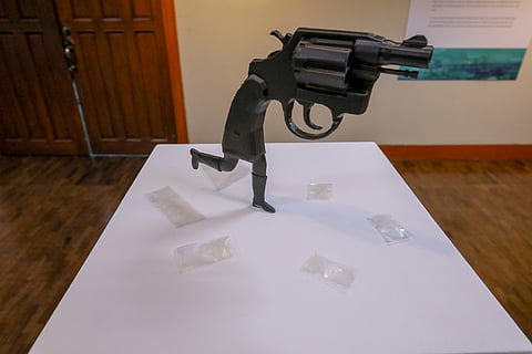 EJK exhibit at Senate 