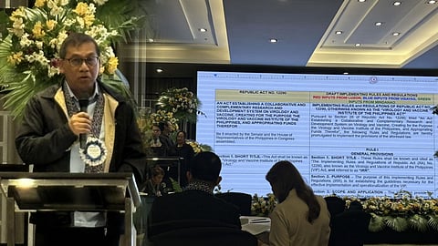 Department of Science and Technology (DOST) Secretary Renato Solidum Jr. delivered the Keynote Address during the NCR leg of VIP IRR Public Consultation and the Draft IRR is presented to the participants for corrections. 