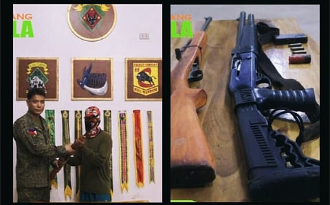 A former NPA courier surrenders three firearms in Antipolo, a move hailed by the military as a boost to peace and reintegration efforts in Luzon.