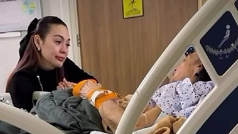 Claudines last moment with Mommy Inday