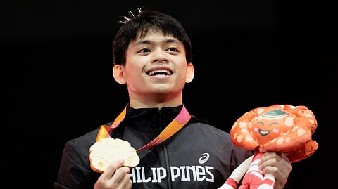 PARIS Olympics double gold medalist Carlos Yulo gives the PSA enough reason to pick the Gymnastics Association of the Philippines as its selection for the NSA of the Year during the annual awards night on 16 February at the Diamond Hotel Manila.