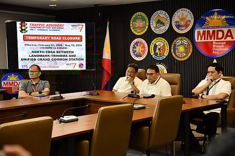 MMDA CHAIRMAN Don Artes announced road closures due to MRT-7 girder works