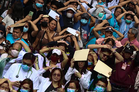 Intramuros-wide earthquake drill
