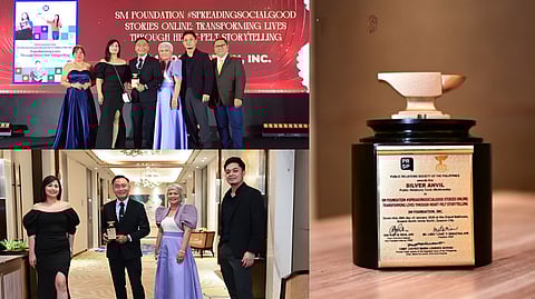 SM Foundation earns a Silver Anvil Award for its #SpreadingSocialGood digital campaign, recognized for effective social media storytelling that drives community impact and engagement.