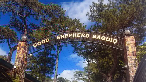 ENTRANCE to Good Shepherd Convent in Baguio.