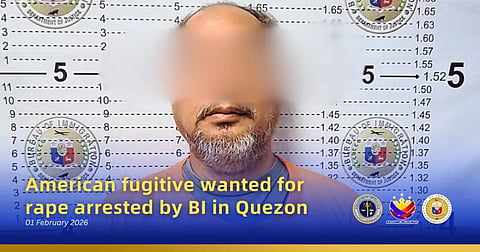 BUREAU of Immigration agents arrested an American fugitive in Quezon for rape and sex crimes involving a minor, part of the Philippines’ #ShieldKids campaign.