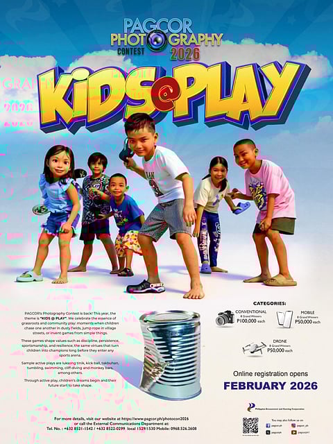 PAGCOR opens 2026 photography contest on childhood and play