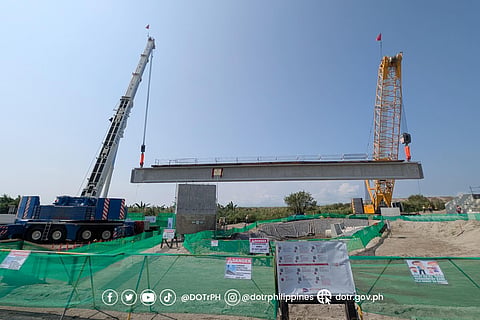 First beams and rails go up NSCR project