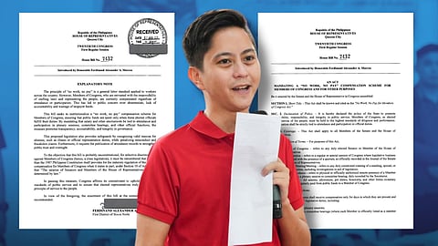 House majority leader and Ilocos Norte 1st district representative Sandro Marcos files a house bill aimed for congressmen who are often missing-in-action. 