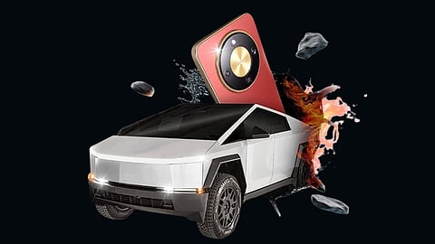 Honor phone buyer drives home a Tesla Cybertruck