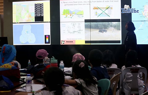 (February 04 2026) Grade 2 students from Taguig City learn basic weather and climate forecasting and receives a typhoon preparedness briefing from PAGASA weather specialists during their educational trip at the PAGASA Weather and Flood Forecasting Center (WFFC) in Quezon City on Wednesday, February 4, 2026. Photo/Analy Labor