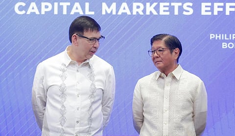 Acting Executive Secretary Ralph Recto (left) and President Ferdinand Marcos Jr. 