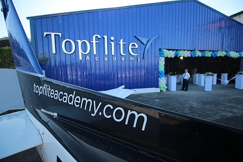 Topflite Academy of Aviation located at the Subic Bay International Airport (SBIA) is set to provide academic and flight training to De La Salle's College of Saint Benilde students as part of their curriculum.