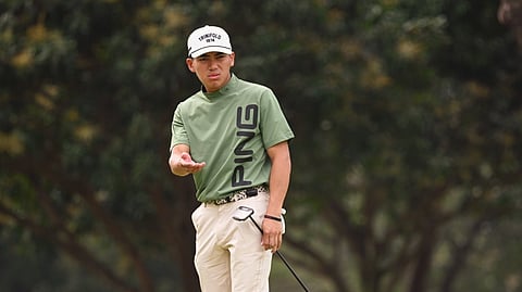 FIL-BRITON Enrique Dimayuga grinds out an even par 72 on Friday to make the weekend play in the Philippine Golf Championship 2026 at Wack Wack Golf and Country Club in Mandaluyong City.