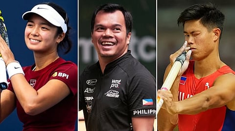 ALEX Eala, Carlo Biado and EJ Obiena