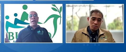 Noel Legaspi (L), president of Buklod Kapayapaan Federation Inc., joins Pastor Robert Dulay during AWR Manila’s Binagong Buhay segment – which also features co-hosts Kasy Punzalan, Quinn Braga, and Roselyn Galario, who shared her own former rebel story in the program’s first episode.