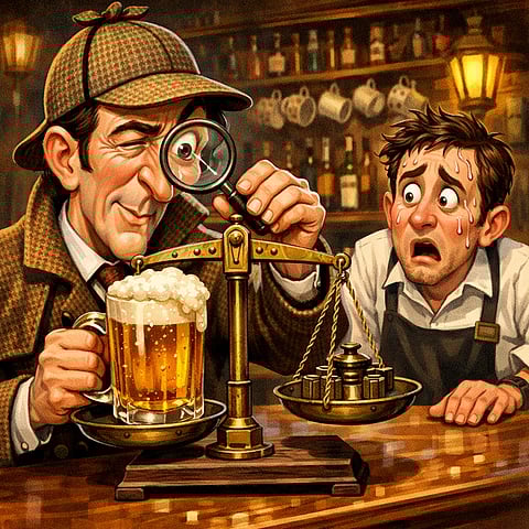 ‘SECRET shopper” officials visited 436 licensed venues to check if they were filling glasses high enough. 