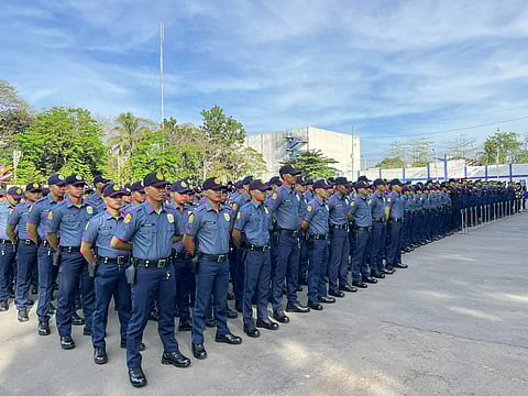Quezon City Police officers on the Daily PNP Personnel Accounting Report (DPPAR) hosted by the District Drug Enforcement Unit (DDEU) conducted last February 5