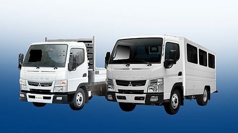 THE Fuso Canter light-duty truck continues to serve logistics and delivery fleets that rely on dependable daily hauling across Philippine roads (Left).
FUSO’S Canter commuter variant supports businesses and institutions that need reliable transport for people as part of everyday operations (Right).