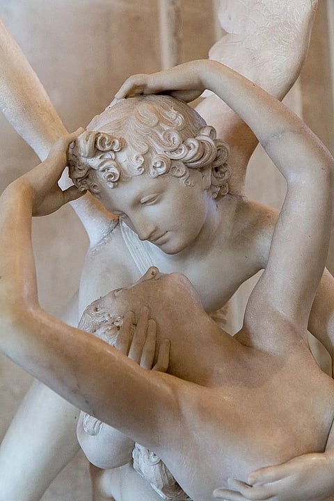 'Eros and Psyche,' sculpture by Antonio Canova.