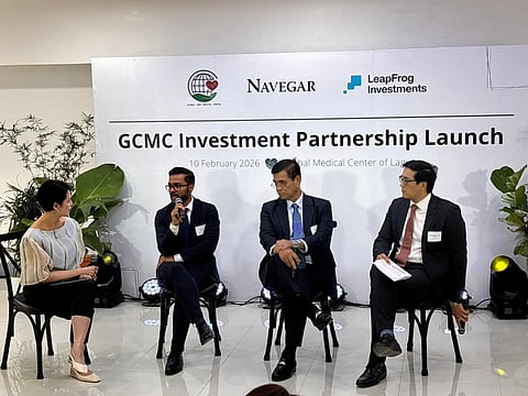 The investment partnership spearheaded by (left to right) LeapFrog Partner and Global Head for Healthcare Biju Mohandas, GCMC Chairman Engr. Ricardo Celino and Navegar Vice President for Origination Juan Carlos Camara.