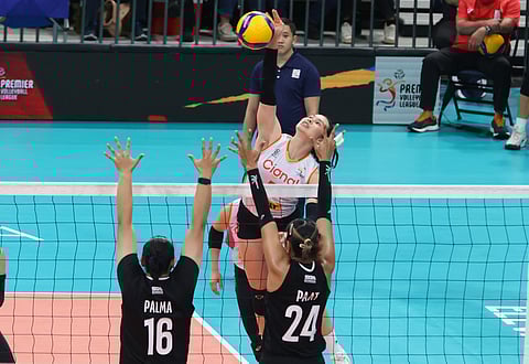 VANIE Gandler delivers big time, firing 25 points, 15 receptions and 14 digs in Cignal’s 25-17, 26-24, 20-25, 30-28 win over Farm Fresh on Tuesday in their 2026 Premier Volleyball League All-Filipino Conference clash at the Mall of Asia Arena.