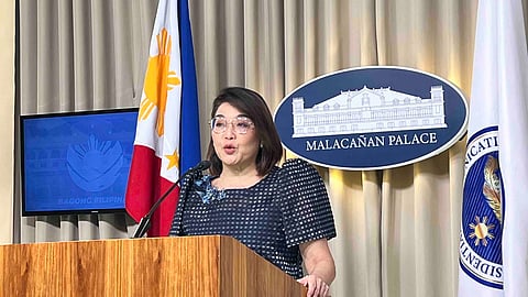 Palace spokesperson, Presidential Communications Office Undersecretary Claire Castro