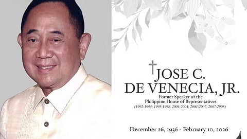 House adopts resolution honoring former Speaker Jose C. de Venecia Jr.