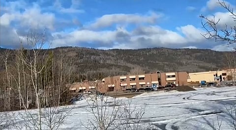 THE middle school and high school building where a shooting took place, leaving at least nine people dead in the small town of Tumbler Ridge, British Columbia, Canada on 10 February 2026.