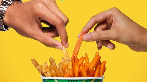 Food is best shared with a loved one. 