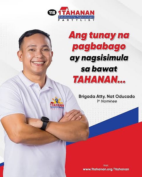 Partylist Rep. Nathaniel Oducado