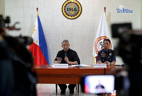 (February 12 2026) DILG Sec. Jonvic Remulla raised the bounty for gambling tycoon Atong Ang to P20 million, announced during a press-conference held in Quezon City on Thursday February 12 2026. Sec. Remulla also said they will filing cases to 40 former and current officials for bid-rigging and graft before the ombudsman and around 1000 BFP personnel may face complaint related to illegal activities. Photo/Analy Labor
