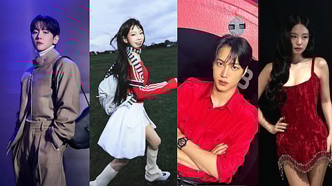 EXO's Baekhyun, Girls' Generation's Taeyeon, EXO's Kai and Blackpink's Jennie. 