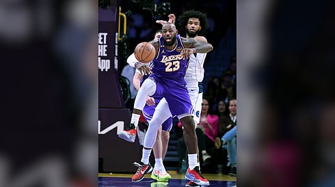 LEBRON James becomes the oldest NBA player to record a triple-double after lifting the Los Angeles Lakers past the Dallas Mavericks, 124-104.