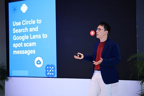 During the 2026 Safer Internet Day event, Google PH head of communications and public affairs Mervin Wenke discusses the AI tools and tips to help Pinoy netizens navigate the internet safety including the new capabilities of Circle to Search and Google Lens to fight scams.
