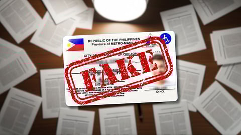 FAKE DOCUMENTS AND PWD ID.