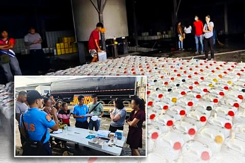 Some P1.1-million worth of cooking oil products stashed at a facility at Sitio Allied, Brgy. San Rafael in Tarlac City were confiscated by the authorities. 