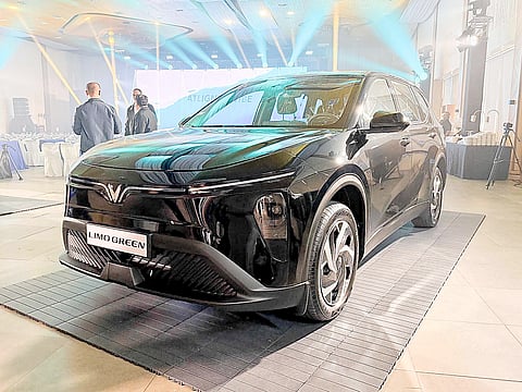 SHOWROOM display highlights the Limo Green during its Philippine launch event.