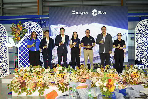AC Logistics and Globe have officially launched their partnership with the inauguration of the MCX Warehouse Facility in Muntinlupa City on February 16, 2026. [From left to right] AMove (an AC Logistics Company) Contract Logistics General Manager Angeline Papa, Globe Finance Business Advisory Head Walter Ricarte, Globe Chief Finance Officer and Chief Risk Officer Carlo Puno, AC Logistics Contract Logistics and National Distribution Product Head Irma Diaz-Guevara, AC Logistics President and CEO Erry Hardianto, Globe Procurement and Logistics Vice President Jerry Cabiles, Globe Logistics Management Director Celia Rodriguez