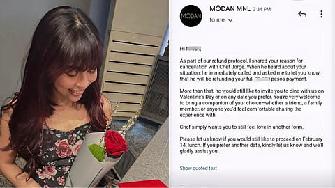 A chef at Modan restaurant offers a thoughtful solution after a customer cancels her Valentine’s reservation following a breakup.