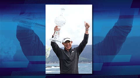 COLLIN Morikawa beams with pride after ruling the Pebble Beach Pro-Am to lift his first PGA Tour title since 2023. 