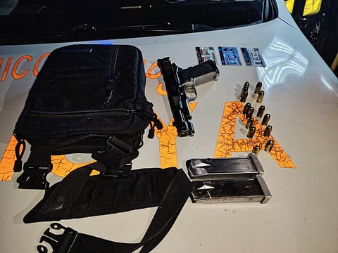 POLICE say suspect carried a firearm inside a restobar, a prohibited place under Republic Act 10591.