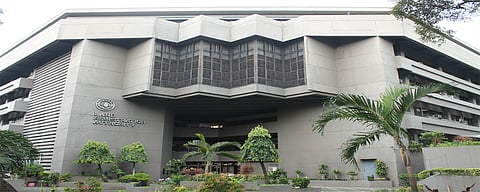 Facade of the Land Registration Authority building in Quezon City.